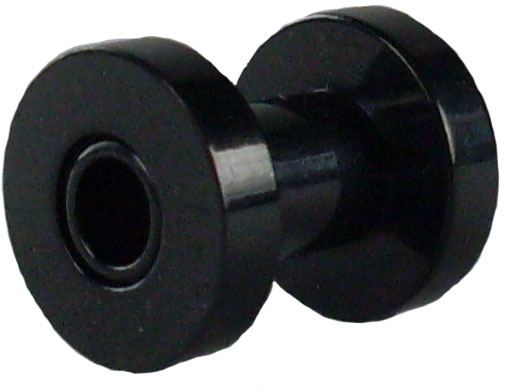 Black Steel Plug 4mm