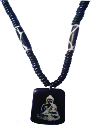 Bone Necklace #7 - Buddha