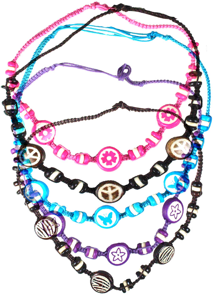 Colored Bone Necklace