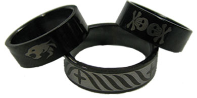 Stainless Steel Black Anodized Ring