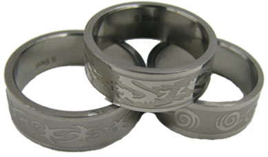 Stainless Steel 2-Tone Celtic Ring
