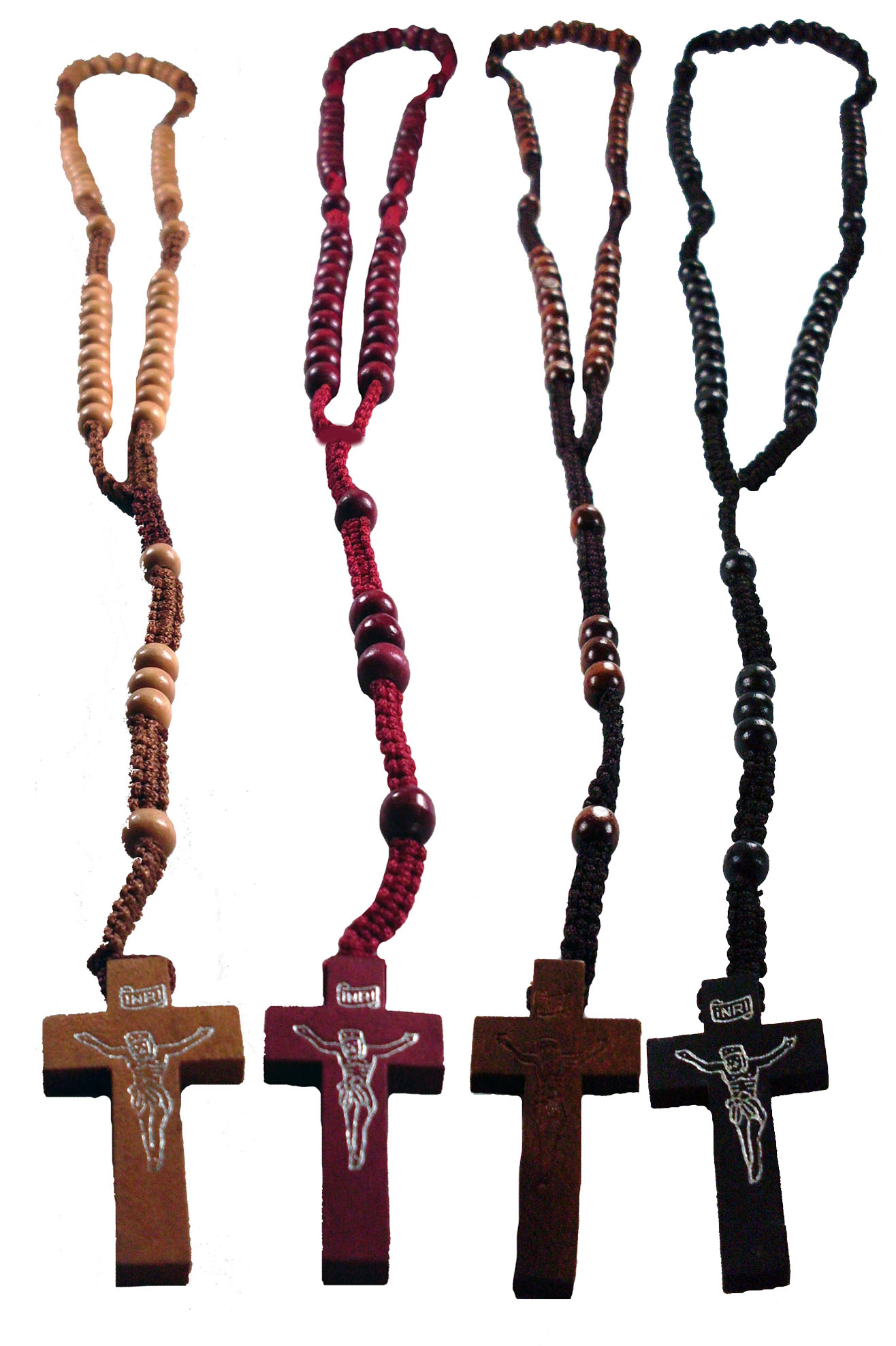 Wooden Rosary Necklace #1
