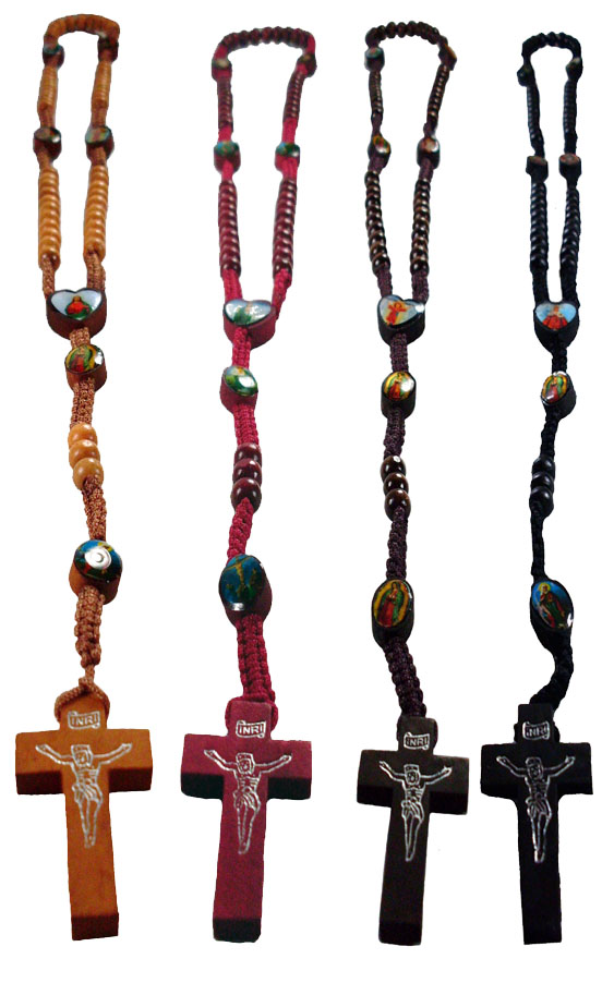Wooden Rosary Necklace #2