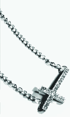 Crystal Jewelry Necklace - Big Cross