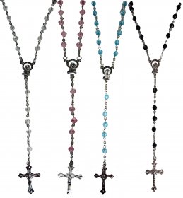 Crystal Rosary Necklace #1