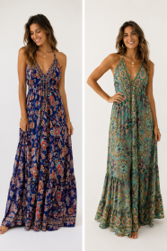 Silk Dress Long Style