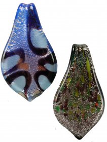 Murano Dichroic Glass Necklace Pendant #37