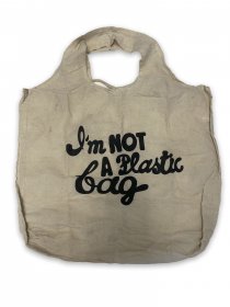 "I Am Not A Plastic Bag" Reusable Cotton Shopping Bag