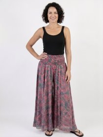 Silk Pants with Flare, assorted colors/designs