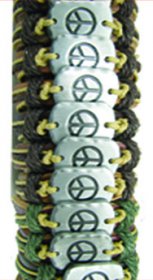 Peace Sign Leather Bracelet #15