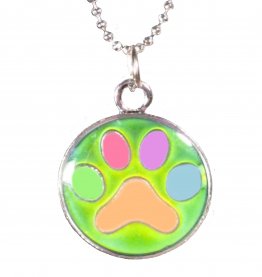 Paw Print Mood Necklace