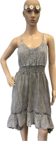 Acidwash Hi-Low Dress